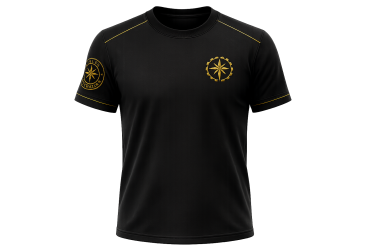 RICK STRYKER  T-SHIRT   BORD CREW  BLACK  M- XXL