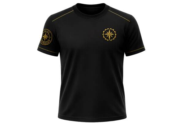 RICK STRYKER  T-SHIRT   BORD CREW  BLACK  M- XXL
